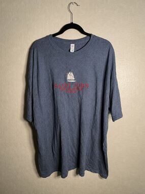 M&O Gold Men's XXL Dark blue Short-sleeve classic 50%Cotton 50%Pollyester